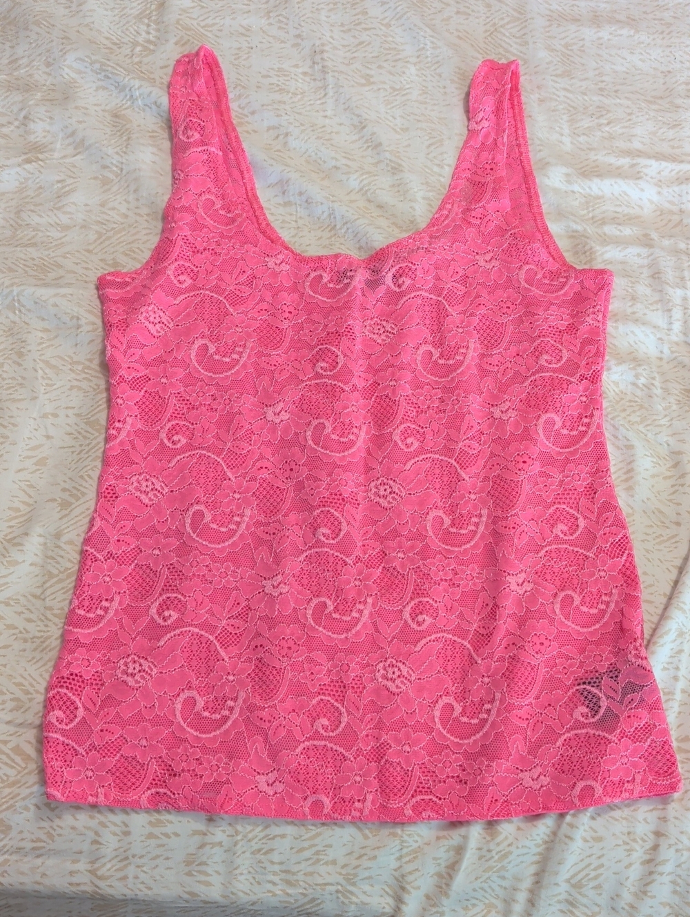 Talula Pink Lace Tank Talula